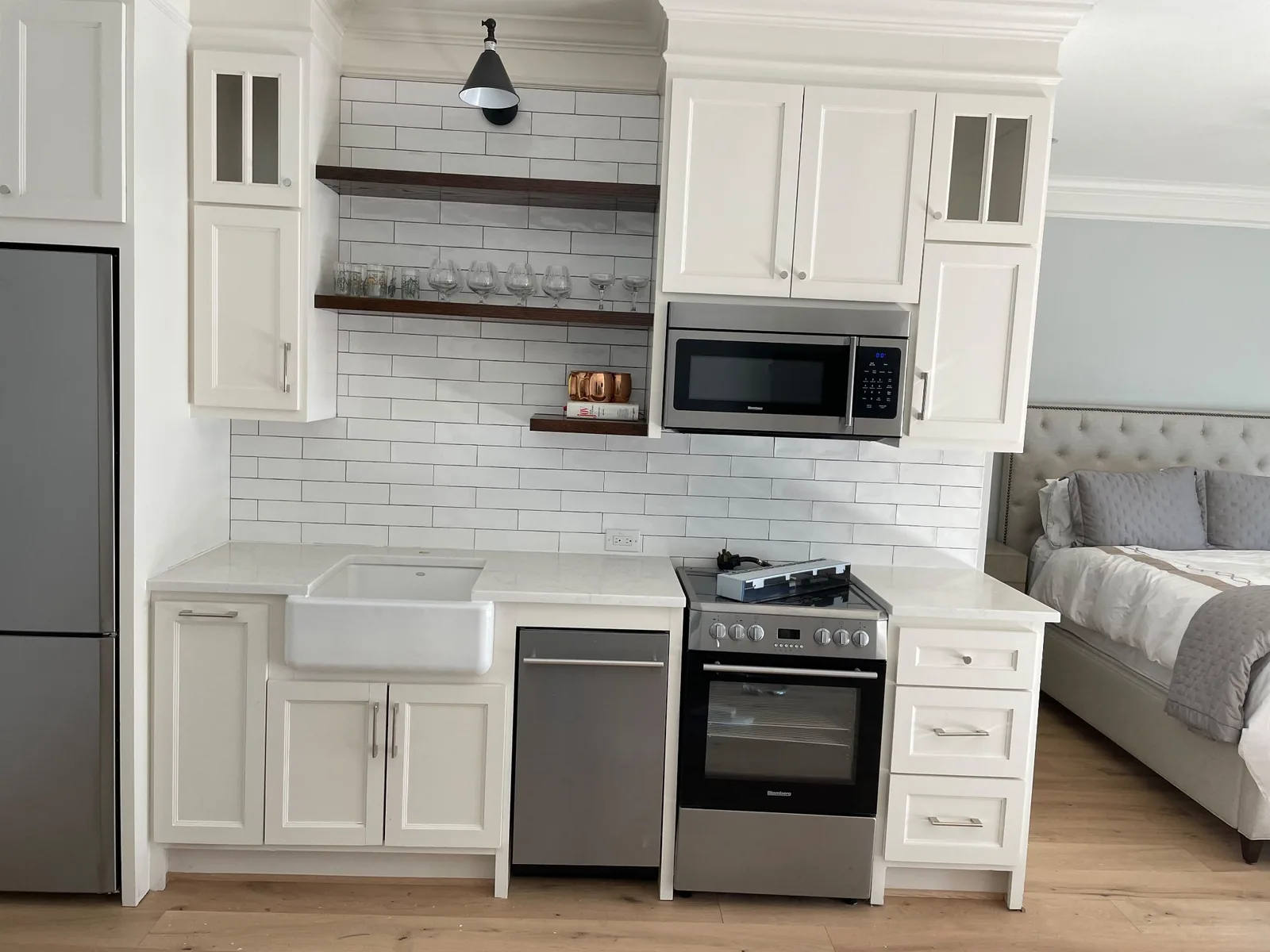 Improved kitchen in a residential property